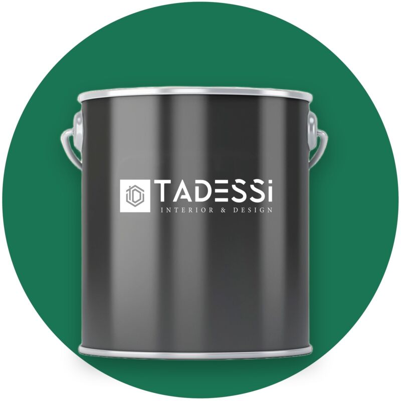 TADESSI Wall Select Wandfarbe Grün - Dschungelgrün - abwaschbare Innenfarbe matt - Dispersionsfarbe - Geruchsarm und Lösemittelfrei