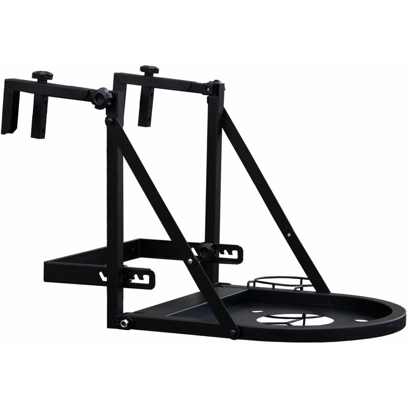 Balkonhalterung Ständer Gasgrill Wandhalterung Grill Gestell Geländer bbq - Taino