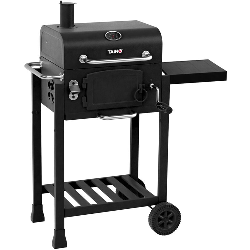 Taino - hero Smoker klein bbq Grillwagen Holzkohle-Grill Grillkamin Standgrill Räucherofen Grillrost