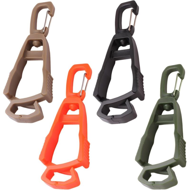 Taktischer 4-teiliger Handschuhhalter für Arbeitshandschuhe, Mützen, Handtücher usw. Kann an Hosen, Gürteln und Rucksäcken befestigt werden.