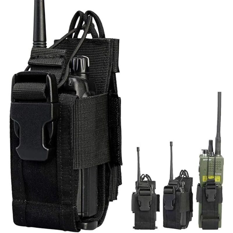 Taktisches Radio Holster Halter, Radio Tasche für Weste, Universelle Verstellbare Walkie Talkie Hülle, Militär Radio Halterung für Dienstgürtel,