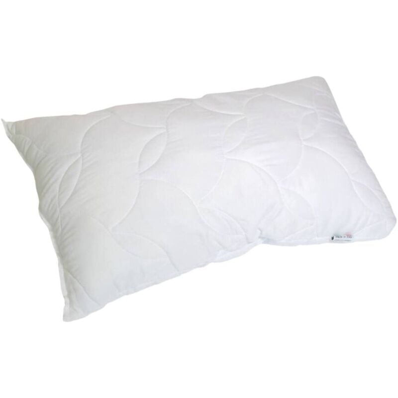 Talamo Italia - Kissen für Bett, 100 % Made in Italy, Kissen aus Memory-Heft, hypoallergen und atmungsaktiv, 73 x 44 x 14 cm