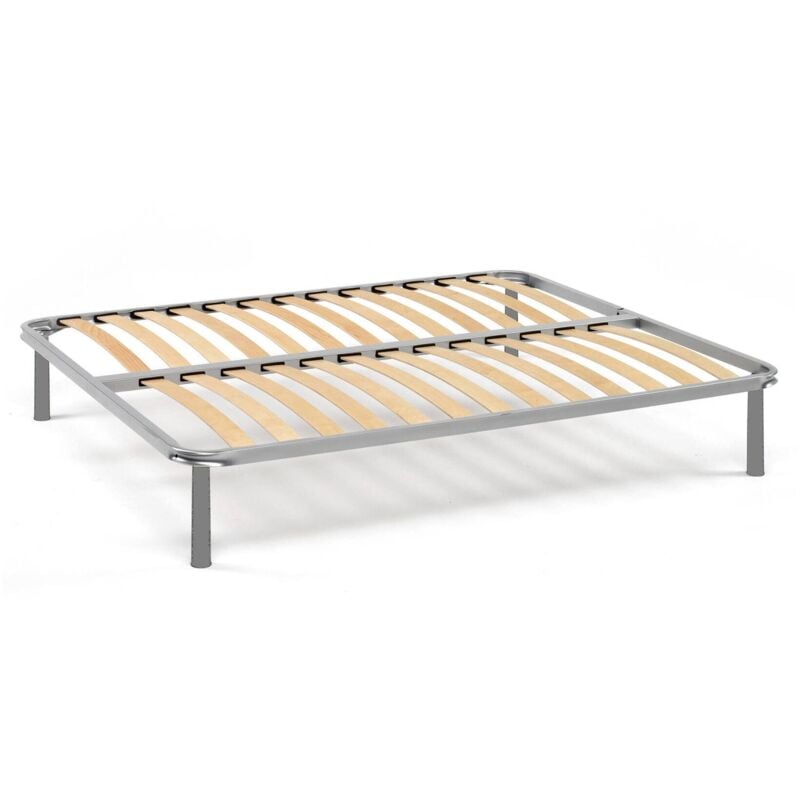 Orthopädischer Lattenrost mit 14 Latten, geeignet für ein Queensize-Bett, Made in Italy, Lattenrost aus Birkensperrholz, 120x200h34 cm - Talamo Italia