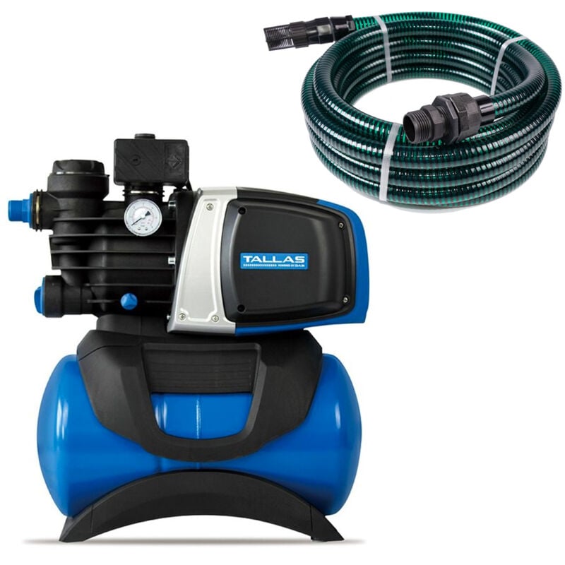 D-boost 850 mit Ansaugschlauch - Hauswasserwerk - 3.180 L/Std. - 850W - Förderhöhe 43 m - Automatische Ein- / Ausschaltung - Inkl. Wasserfilter