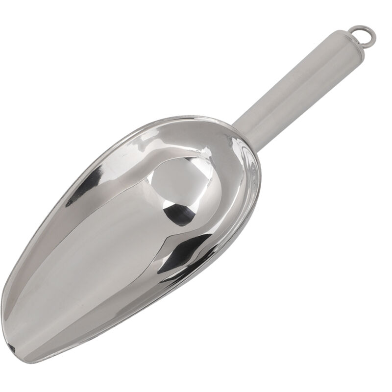 TARSHYRY Eisschaufel, Edelstahl-Eisschaufel für Garten, 1 Stück, für Lebensmittel, Süßigkeiten, Tierfutter, Kaffeebohnen, Trockenfrüchte (227 g)