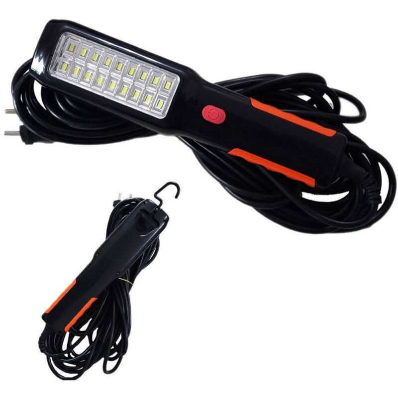 Trade Shop Traesio - Trade Shop - taschenlampe 18 smd led arbeit haken 10MT 12 Volt auto werkstatt mechanisch -