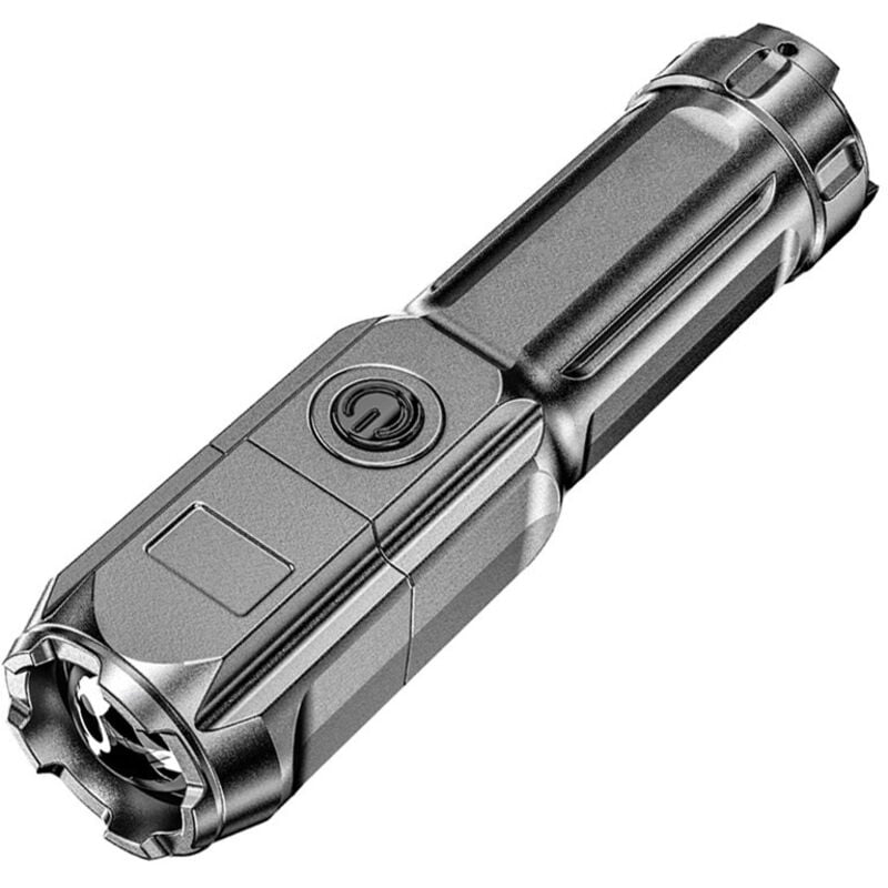 Taschenlampe Lade-Blitzlicht Langstrecken-Taschenlampe Outdoor Wasserdichte Taschenlampe