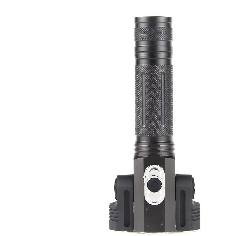 Taschenlampe, Hochleistungs-LED-Taschenlampe, wiederaufladbare Taschenlampe mit drei um 180° verstellbaren Köpfen, T6 + XPE