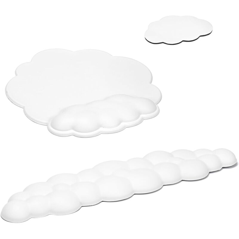 Tastatur-Handgelenkauflage, Maus-Handgelenkauflage aus Memory-Schaum, ergonomisches Maus- und Tastaturpad für Büro, Zuhause und Gaming, mit