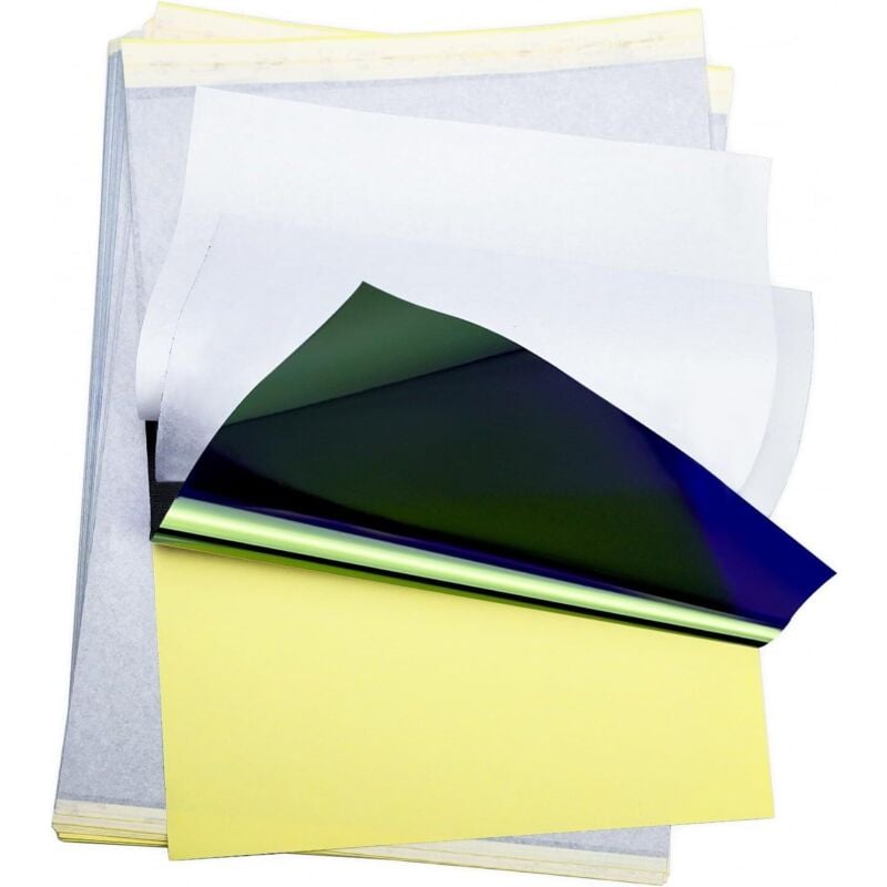 Tattoo-Transferpapier, 100 Blatt, Transparentpapier im A4-Format, Tattoo-Schablonenpapier, DIY-Thermo-Schablonenpapier, Tatt慰慰-Papier für