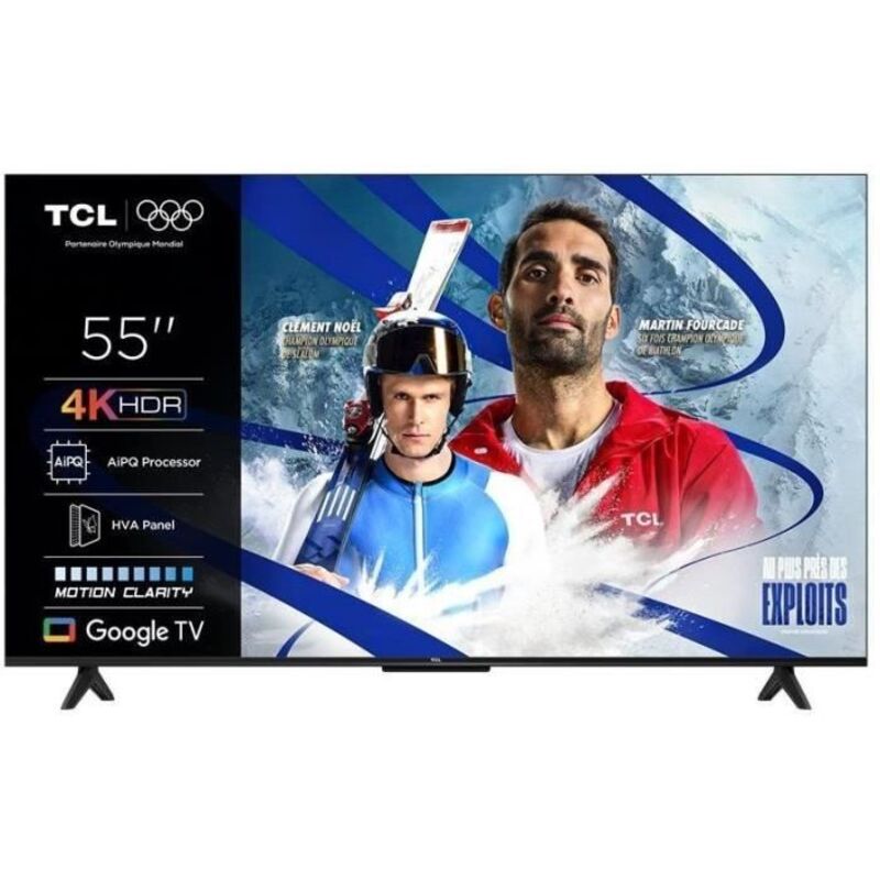 TCL 55P6K - LED Fernseher 55' (139 cm) - 4K UHD 3840x2160 - HDR10+ - Google TV - 3xHDMI 2.1 - WiFi