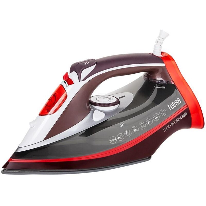 Teesa Slide Precision 3000 Bügeleisen Schwarz Rot Grau