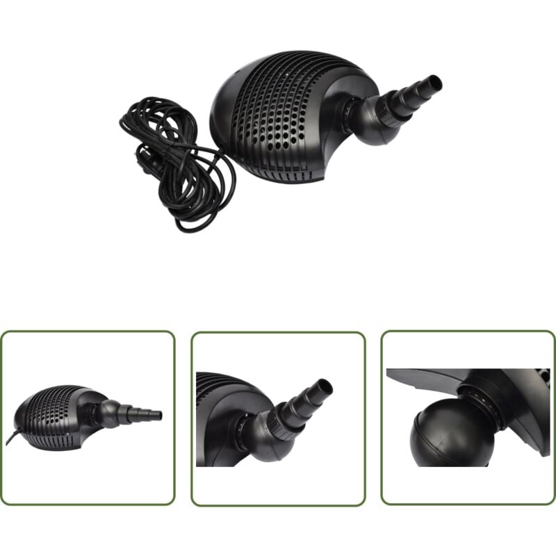 The Living Store Teichpumpe 8000 L/h - Teichpumpe - Wasserpumpe - Gartenpumpe - Submersible Pump - Poolpumpe