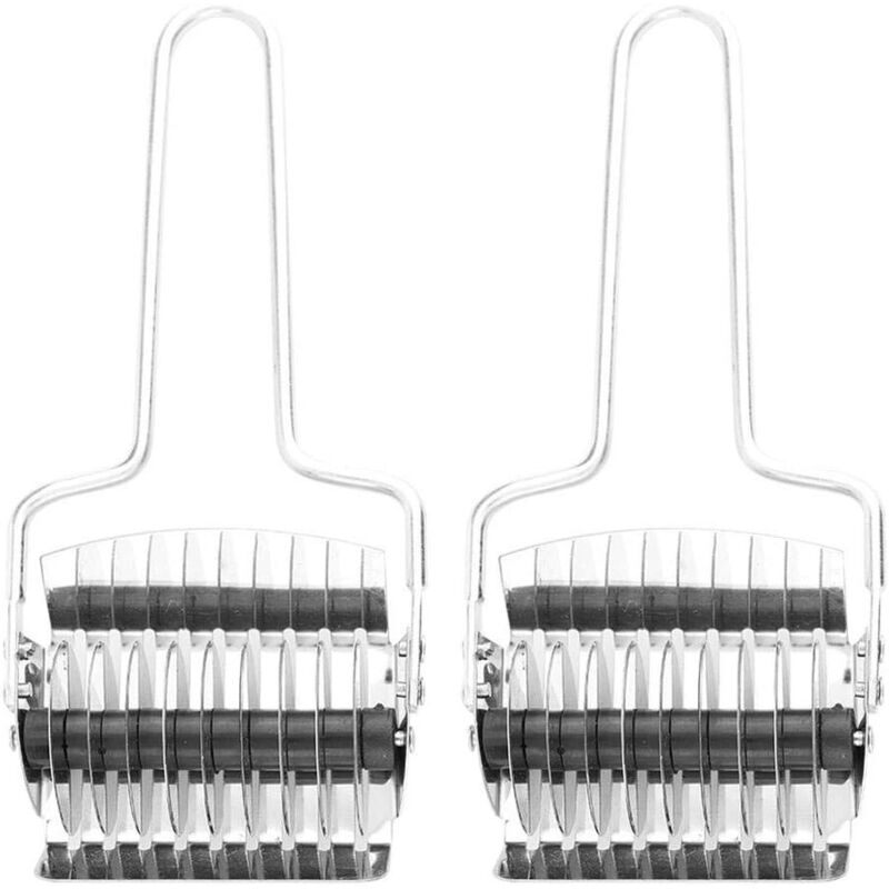 Teig, Nudeln, Brot, Kuchen, Torte, Gebäckständer, Backausstecher, Küchenbackwerkzeug-Set (2-teiliges Set mit Drahtgriff-Ausstecher - segmentiert)