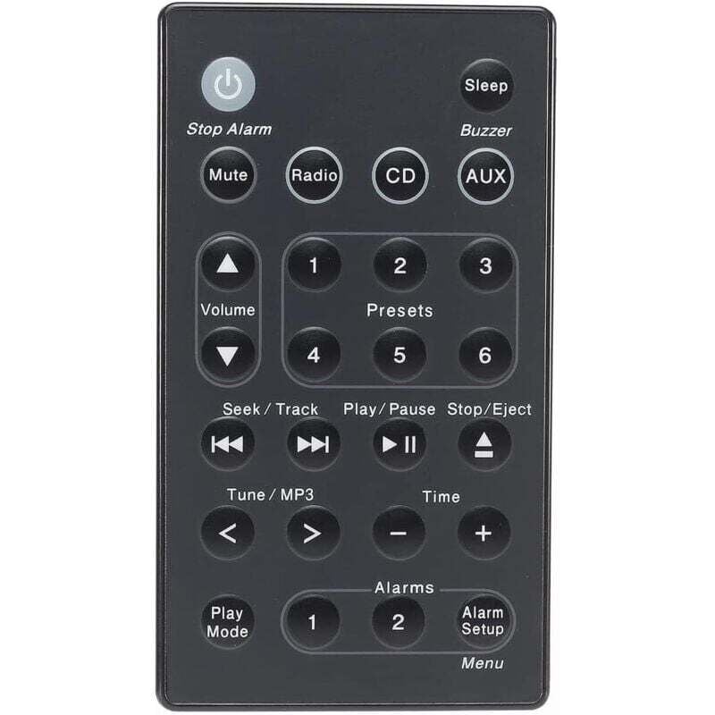 Telecomando universale sostitutivo Bose per sistema radio musicale Bose Sound Touch Wave (generazioni 1, 2, 3 e 4) (batterie non incluse) (nero)