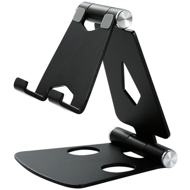 Tigrezy - Telefonständer, Tablet-Ständer, Dock-Halterung für Handy, Tablet und eBook, faltbarer Schreibtischständer aus Aluminiumlegierung,