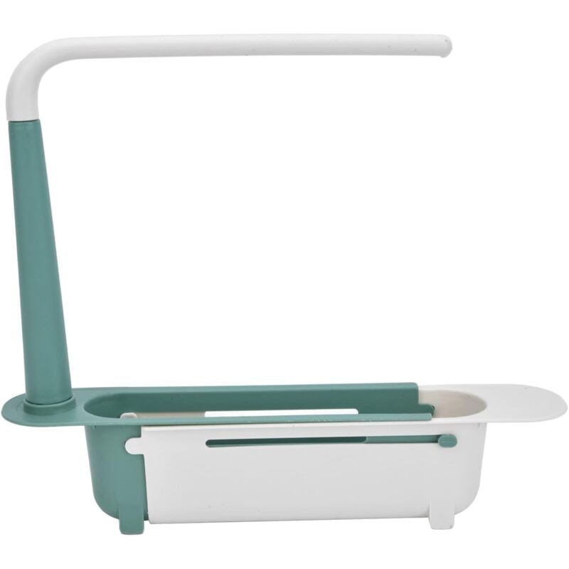 Ersandy - Teleskop-Spülbeckenregal, Teleskop-Spülbecken-Aufbewahrungsregal, Länge frei, große Kapazität, pp, erweiterbarer Spülbecken-Organizer für