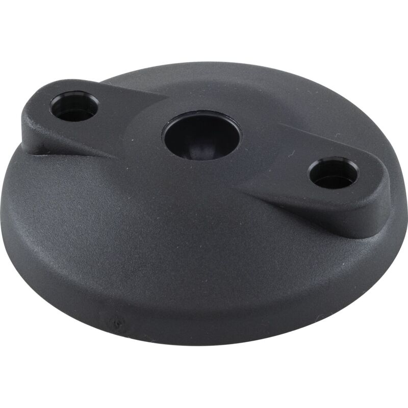 Teller ø 30mm mit Bohrung für Gelenkstellfuß Kugel 15 - Teller für Stellfuß - Maschinenfuß Tragkraft 900kg, Kunststoff pa schwarz - 10 Stück - Fath