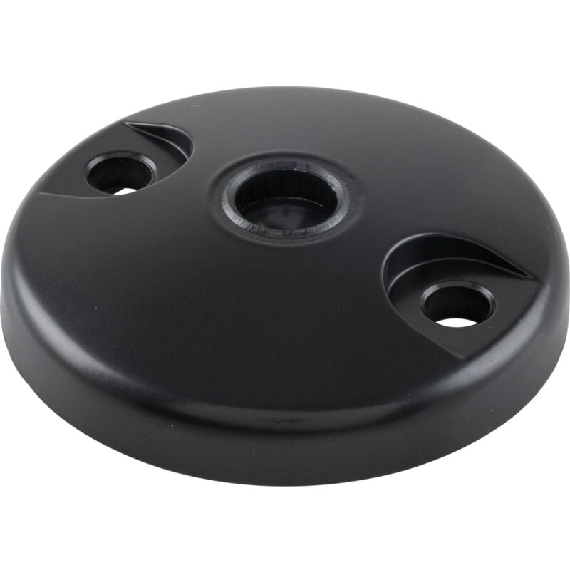 Teller ø 100mm mit Bohrung für Gelenkstellfuß Kugel 15 - Teller für Stellfuß - Maschinenfuß Tragkraft 3500kg, Zinkguss schwarz - 10 Stück - Fath