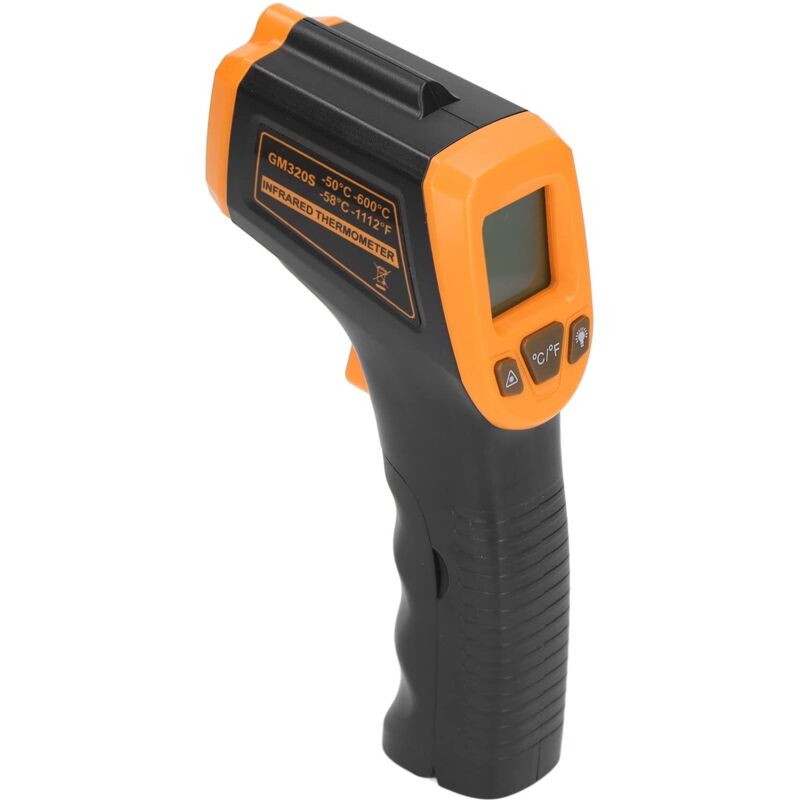 Temperaturmessgerät, berührungsloses Infrarot-Thermometer mit ABS-Gehäuse für Messungen (Orange)