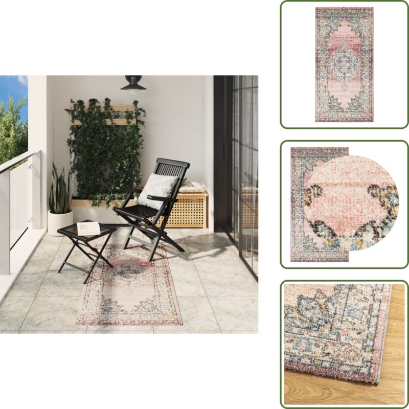 Teppich arbizu Indoor und Outdoor Vintage-Design 80x150cm - Wohnzimmerteppich - Outdoor-Teppich - Flurteppich - Schlafzimmersteppich - Vintage Teppich