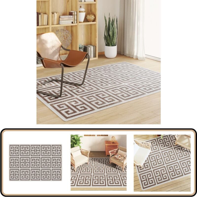 Vidaxl - Teppich Kurzflor Mehrfarbig 160x230 cm Rutschfest - Weicher Teppich - Polyester Teppich - DuPont Sorona Fasern - Kurzflorteppich - Vintage