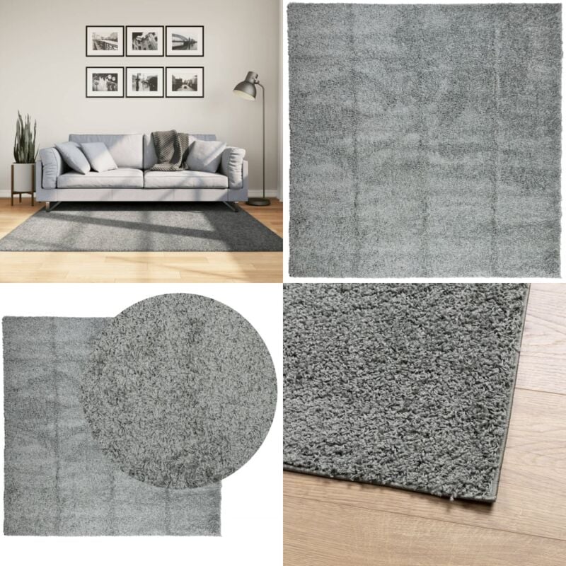 Vidaxl - Teppich Shaggy Hochflor Modern Grün 160x160 cm - Shaggy Teppich - Grüner Teppich - Flauschiger Teppich - Hochflor Teppich - Wohnzimmer