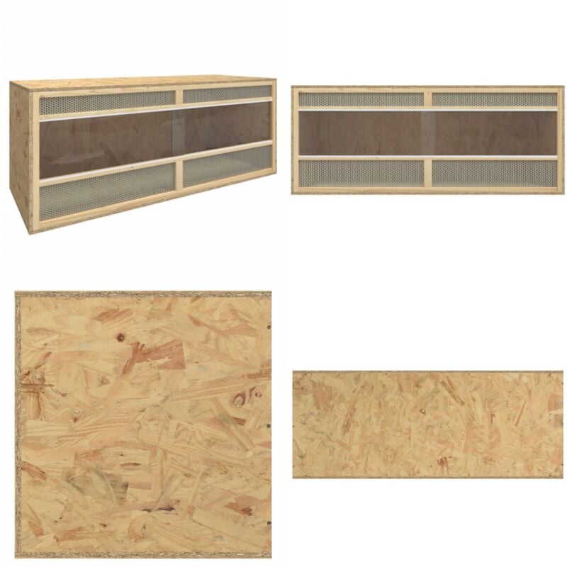 Terrarium Holzwerkstoff 120x50x50 cm - Reptilenzubehör - Terrarium - Kleintierehaus - Vogelkäfig - Tiergehege - Home & Living