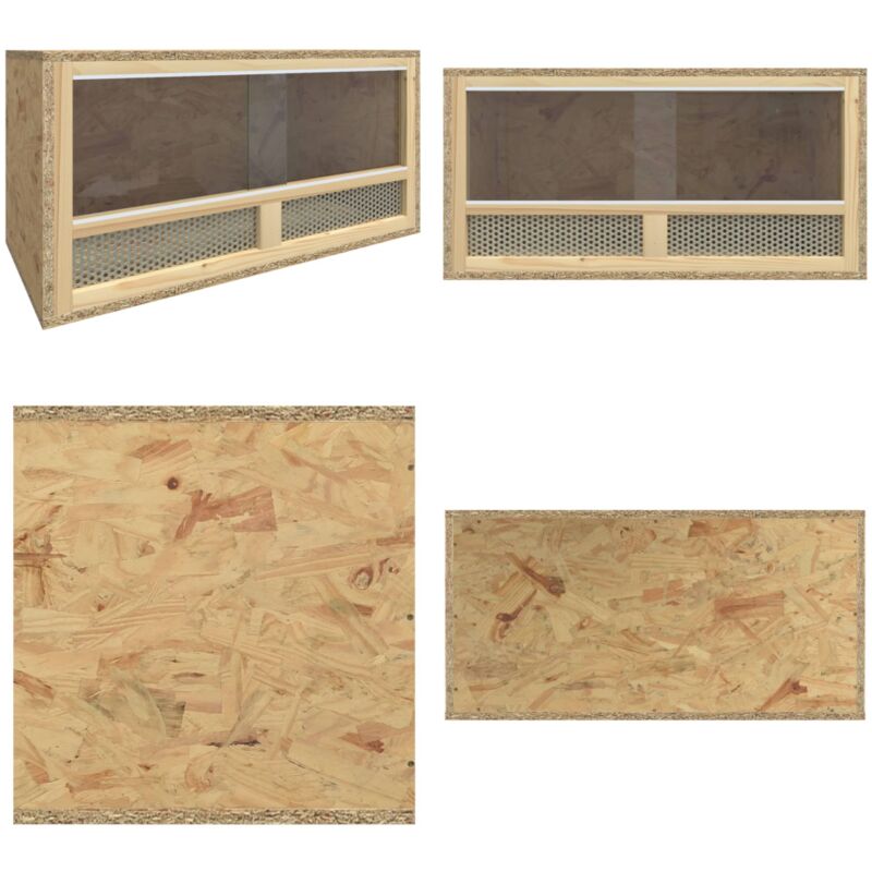 Terrarium Holzwerkstoff 60x30x30 cm - Reptil Terrarium - Terrarium Kleintier - Terrarium Holz - Tiergehege - Vogelkäfig - Home & Living