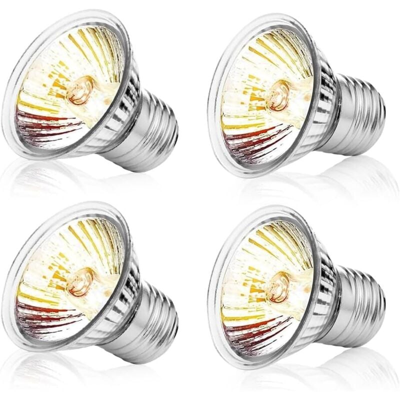 Jalleria - Terrarium-Wärmelampe, E27 50 w uva uvb Schildkröten-Glühbirne, dimmbare Schildkröten-Terrarium-Lampe, Küken-Wärmelampe, Wärmelampe für