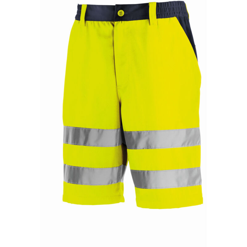 Warnschutz-Shorts erie leuchtgelb/navy 60 4346 - Texxor
