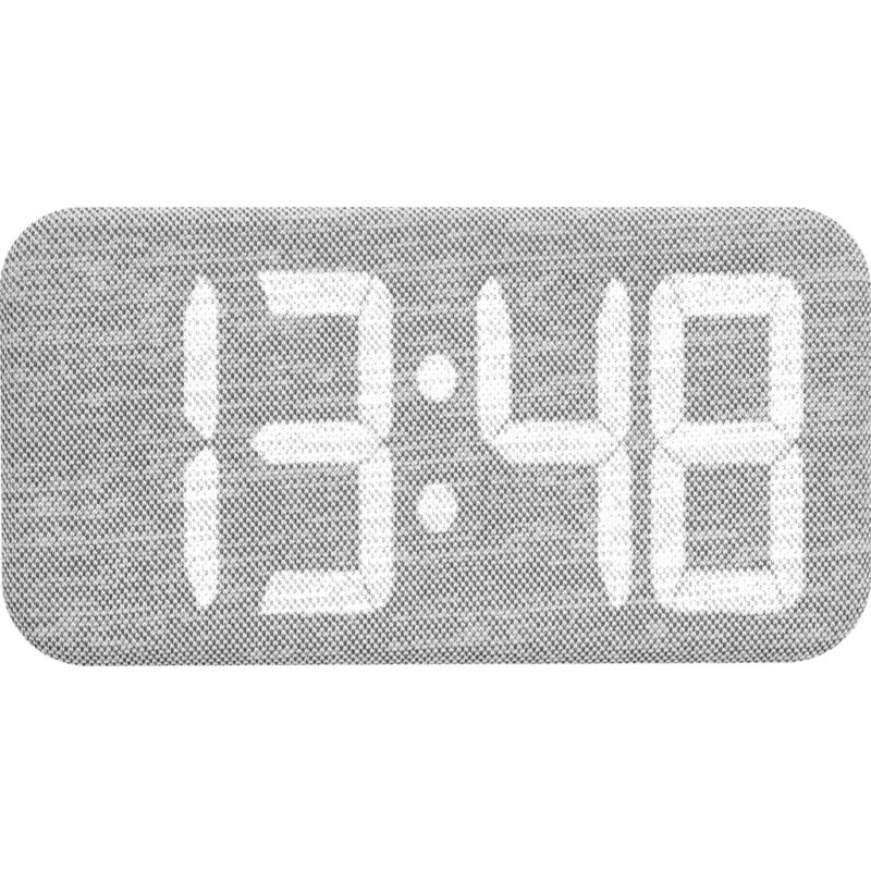 Tfa Dostmann - 60.2042.02 Quarz Wecker Weiß, Grau Alarmzeiten 3 Großes Display