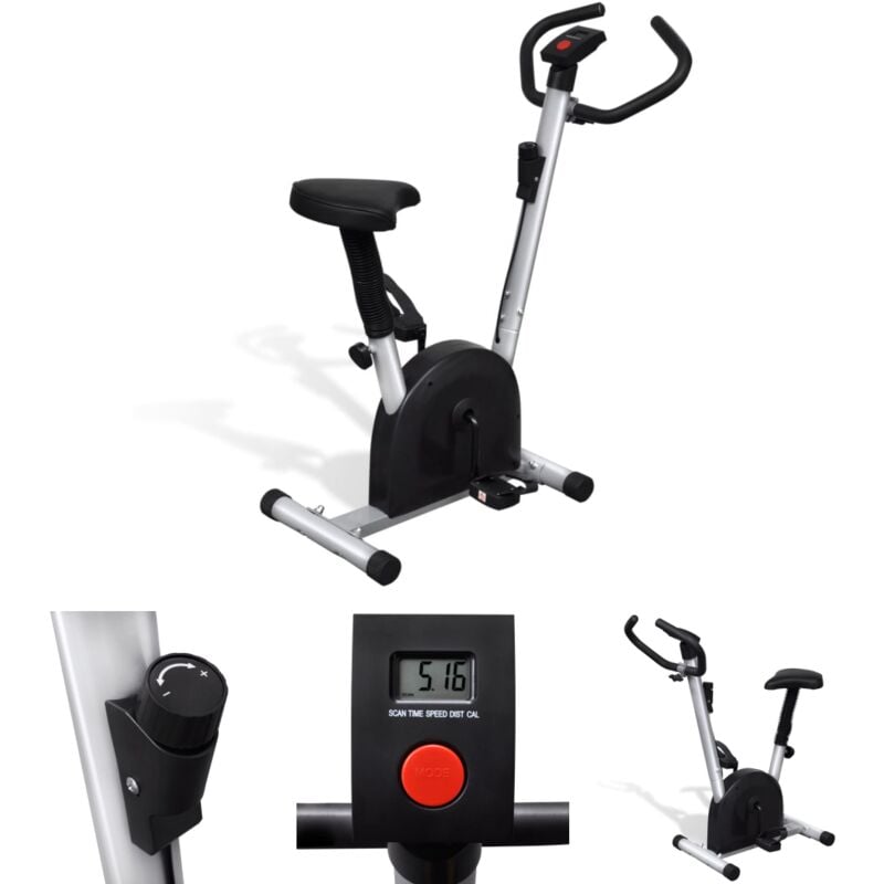 The Living Store - Fitness Heimtrainer mit Sitz - Heimtrainer - Schwarz