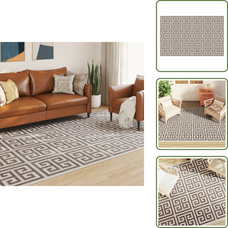 The Living Store - Teppich Kurzflor Mehrfarbig 190x300 cm Rutschfest - Weicher Teppich - Polyester Teppich - DuPont Sorona Fasern - Kurzflorteppich