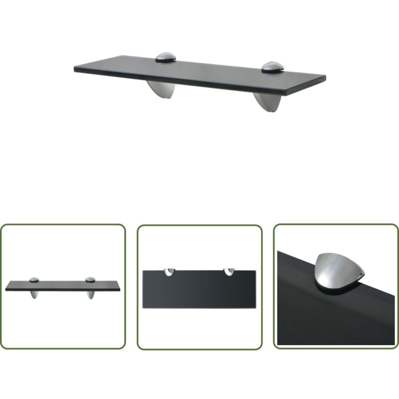 The Living Store - Schwebendes Regal Glas 30x10 cm 8 mm - Wandregal - Glasregal - Schwebendes Regal - Deko Regal - Badezimmerregal