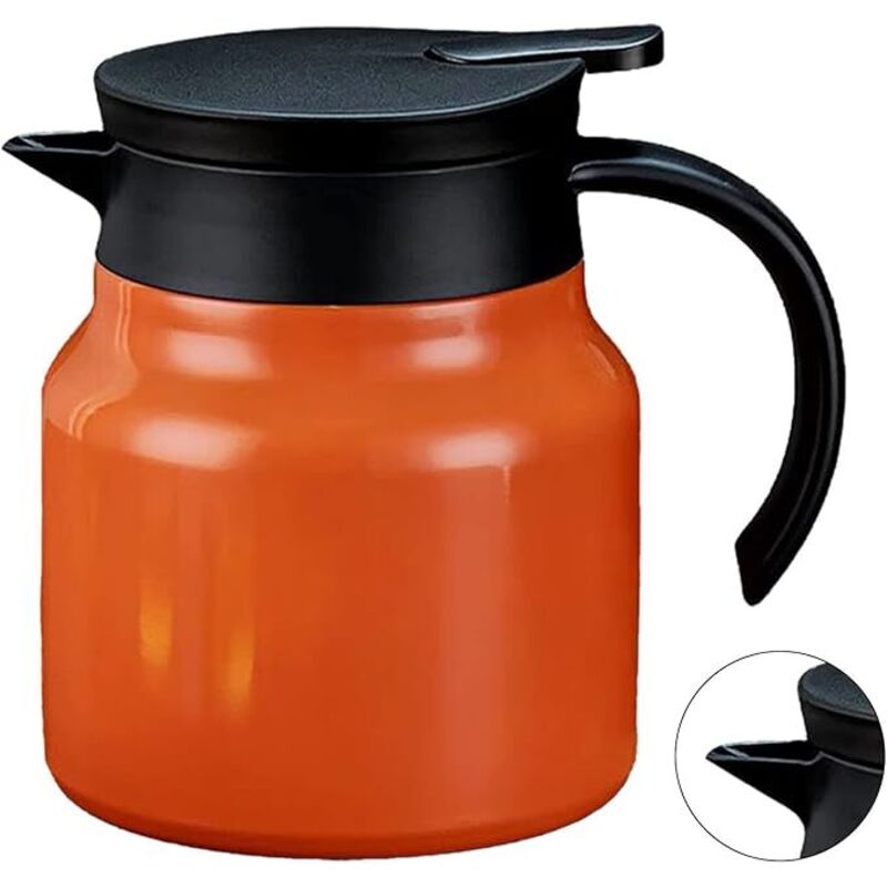 Thermo Kaffeekanne, Isolierte Teekanne 1000 Ml Tee Wasser Trennung Abnehmbare Thermo Kaffee Teekanne f篓鹿r Zuhause Wohnung