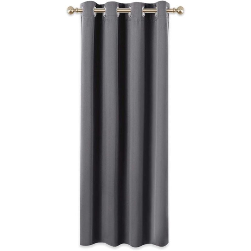 Thermo-Verdunkelungsvorhang, Fenstervorhänge und Gardinen mit schlichten Polyester-Ösen, Licht und Ton