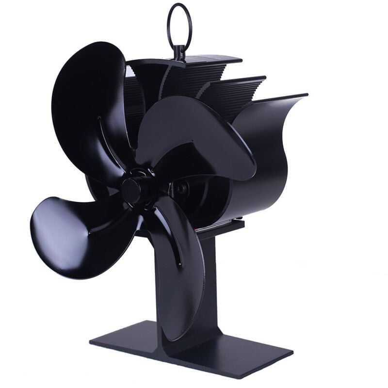 Ugreat - Thermodynamischer Kaminventilator aus Aluminium. Angetriebener Ventilator für Holzkamin, thermischer Ventilator aus Gusseisen