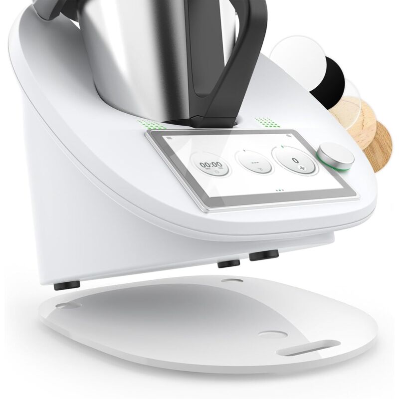 Thermomix TM6/TM5 Skateboard, Thermomix Acryl-Skateboard, stabil und leicht zu bewegen, Thermomix Zubehör, Weiß