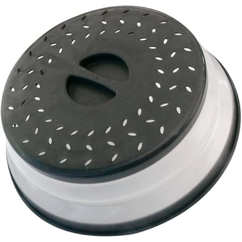 Thermoplastischer Gummi Mikrowelle Splatter Abdeckung, Mikrowelle Abdeckung für Lebensmittel Obst Drainer, BPA-freie Geschirrspüler Safe 10.5 Zoll