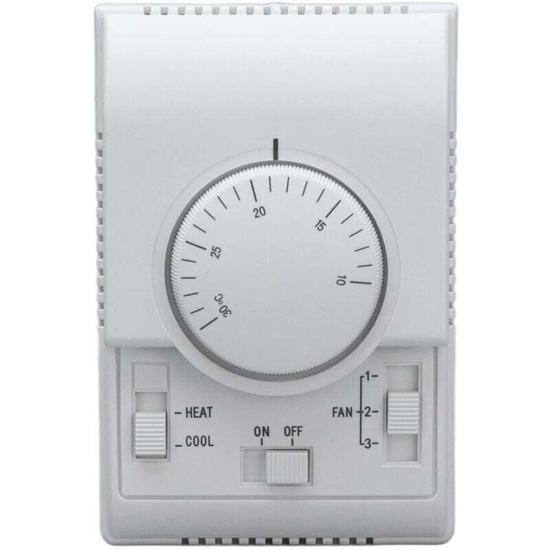 Thermostat für zentrale Klimaanlage, 2-Wege-ABS-Thermostatschalter, mechanischer Steuerschalter, 110-220-V-Klimaanlage