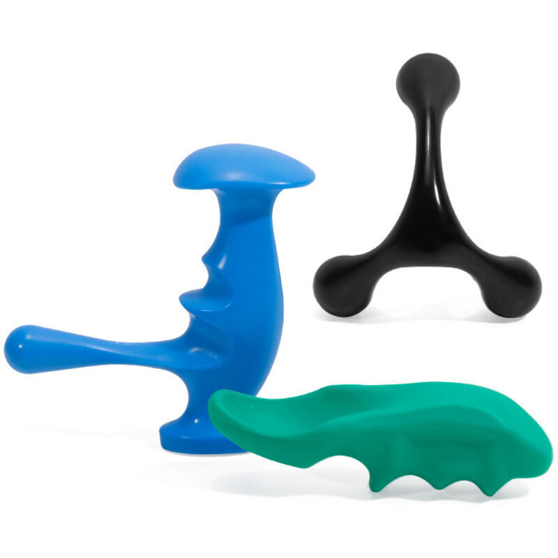 Gabrielle - Tiefengewebe-Massagegerät, T-förmiges Punktmassagegerät, manuelles Massagegerät, Mini-Daumenmassagegerät, einfach zu halten und zu