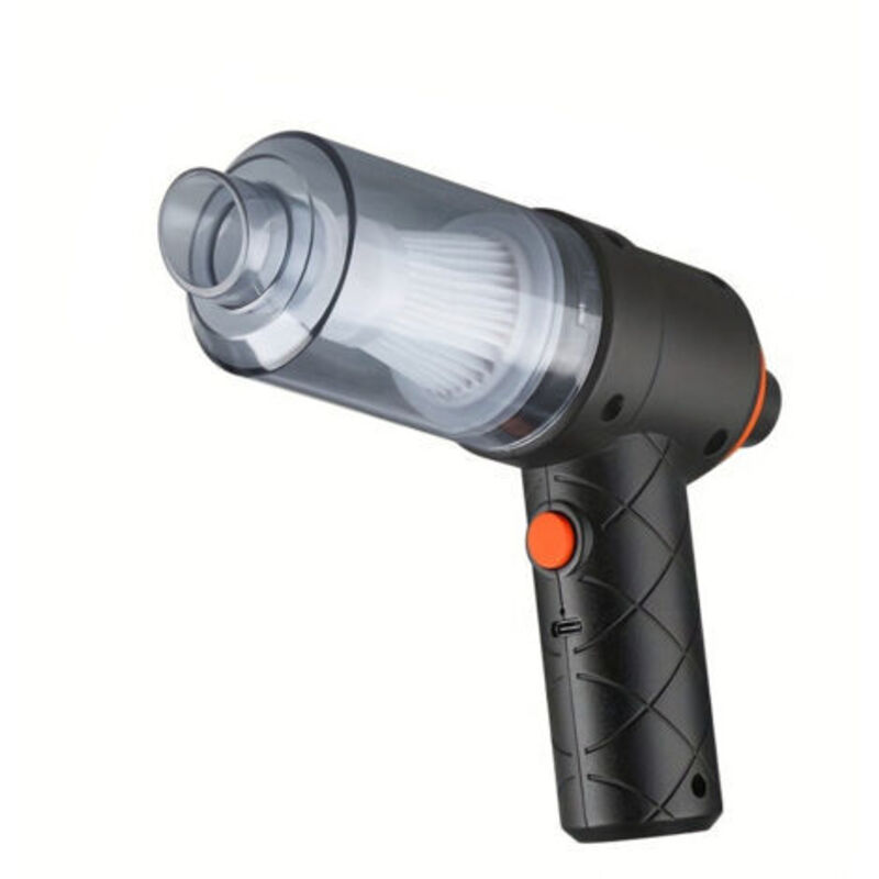 Leistungsstarker 120-Watt-Handstaubsauger für Autos, kleiner Mini-Autostaubsauger mit USB-Anschluss, kabelloser Handstaubsauger für Autos