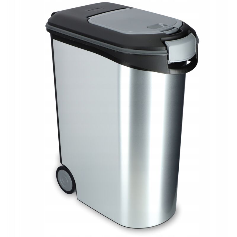 Pet Life Futterbehälter 62 x 28 cm, Silber - Curver