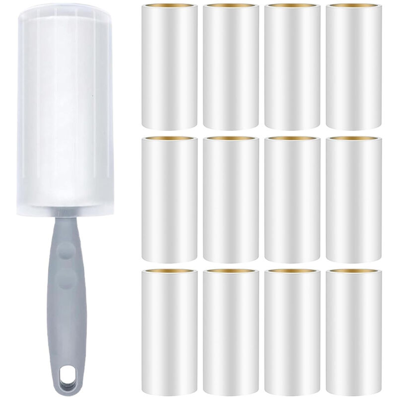 Tierhaarroller, Anti-Haarbürste für Kleidung, Tierhaarreinigung, Tierhaarbürste, geeignet für Kleidung, Haare, Sofa, Bett, Katzen- und Hundehaare (12