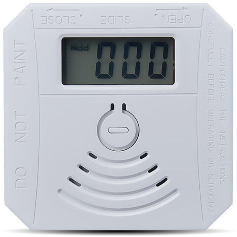 Tigrezy Gasdetektor-Kombinations-Kohlenmonoxid-Rauchmelder, batteriebetriebener CO-Rauchmelder mit LED-Blitz-Display, akustischer Alarm, akustisches