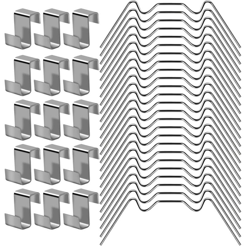 Gewächshaus-Verglasungsklammern, Gewächshaus-Verglasungsklammern, Befestigungsklammern, Gewächshauszubehör-Reparaturset, 25-W-Klemmen für