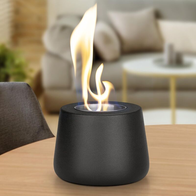 Tigrezy - Indoor Tischkamin, Bioethanol-Tischkamin für drinnen und draußen, Keramik-Tischfeuerschale, Ethanol-Kamin zum Aufstellen für den Garten