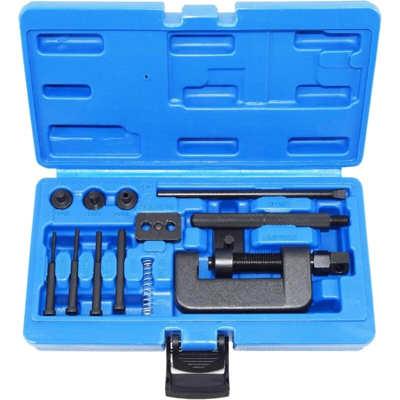 Motorrad-Kettenbrecher, Motorrad-Kettenbrecher, Motorrad-Kettensatz, Motorrad-Kettenbrecher und Nietgerät, Motorrad-Kettenbrecher-Werkzeugsatz,