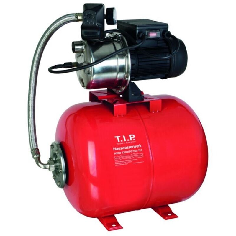 Hauswasserwerk - 50 l Kessel, mit Trockenlaufschutz, 4.200 l/h, 50 m Förderhöhe, 1.200 w, hww 1300/50 Plus tls 31311 - T.i.p.